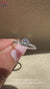 IGI certified lab grown diamond ring with claw prongs.
