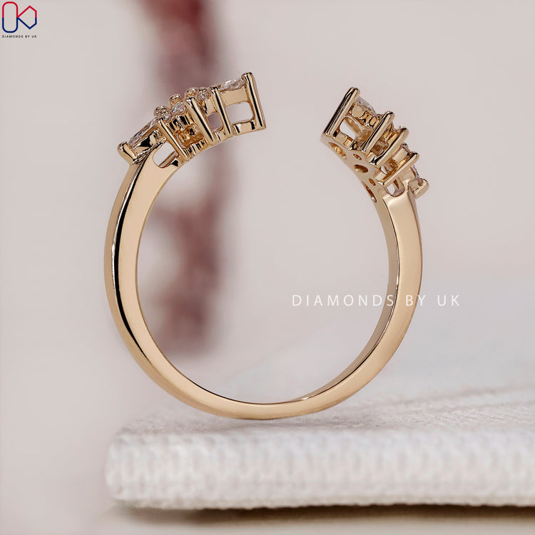 Diamondsbyuk wedding band featuring lab grown diamonds.
