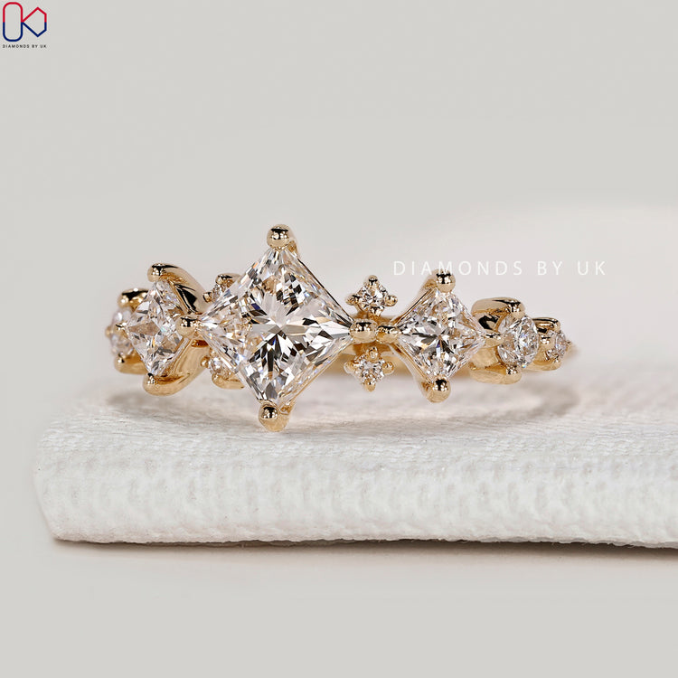 Handmade princess ring with knife edge shank.
