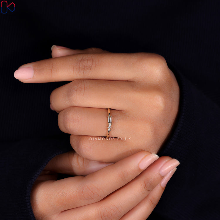 Lab grown diamond wedding band offering sustainability and unmatched brilliance
